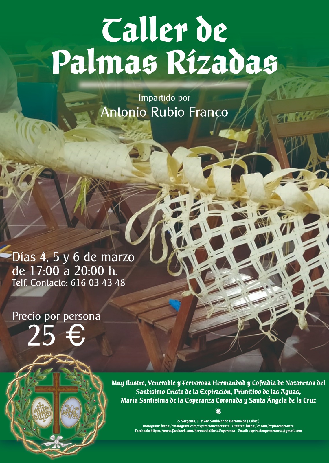 TALLER DE PALMAS RIZADAS